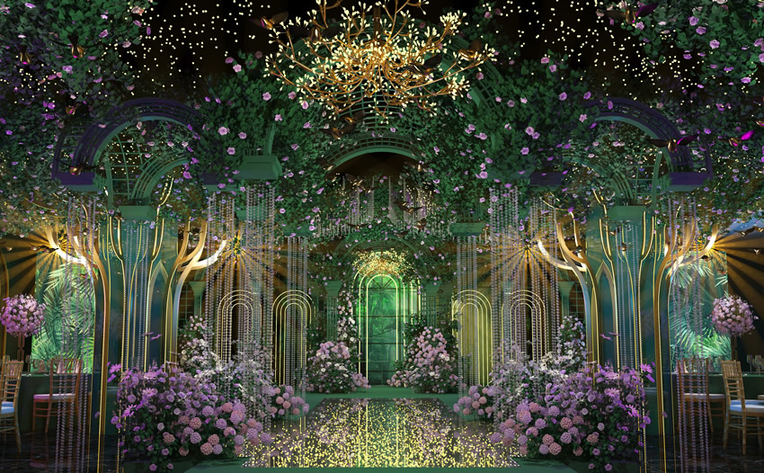 贡山奇妙森林婚礼堂效果展示